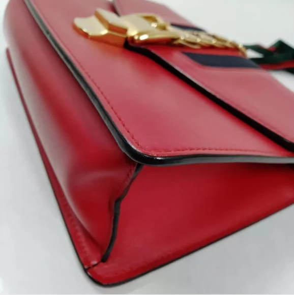 Gucci Sylvie Sherry Line Hand Bag Leather - Picture 5 of 8